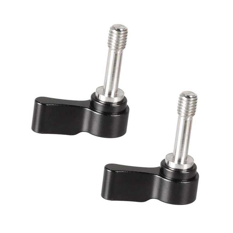CAMVATE M6 Ratchet Wingnut Assembly Knob Black (A Pair) - 2159 - Image 1